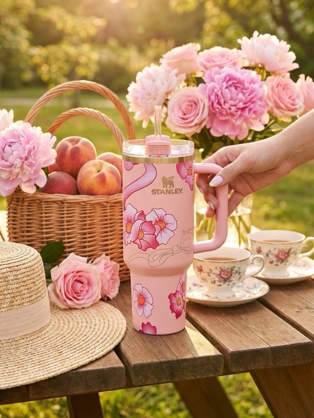 Stanley x Barbie 40.Oz Peachy ‘N Cream Design Tumbler - Picture 7 of 8